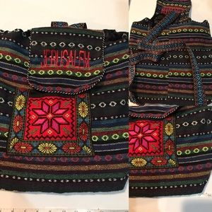 HAND EMBROIDERED JERUSALEM BACKPACK